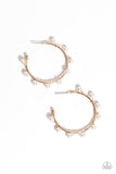 Night at the Gala - Gold ~ Paparazzi Earrings - Glitzygals5dollarbling Paparazzi Boutique 