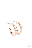 Audaciously Angelic - Rose Gold ~ Paparazzi Earrings - Glitzygals5dollarbling Paparazzi Boutique 