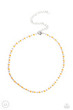 Neon Lights - Orange ~ Paparazzi Necklace Choker - Glitzygals5dollarbling Paparazzi Boutique 