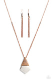 Posh Pyramid - Copper ~ Paparazzi Necklace - Glitzygals5dollarbling Paparazzi Boutique 