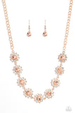 Blooming Brilliance - Rose Gold ~ Paparazzi Necklace - Glitzygals5dollarbling Paparazzi Boutique 