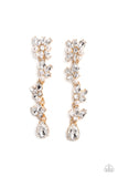 LIGHT at the Opera - Gold ~ Paparazzi Earrings - Glitzygals5dollarbling Paparazzi Boutique 