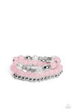 CUBE Your Enthusiasm - Pink ~ Paparazzi Bracelet - Glitzygals5dollarbling Paparazzi Boutique 