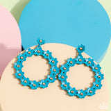 Daisy Meadows - Blue ~ Paparazzi Earrings - Glitzygals5dollarbling Paparazzi Boutique 