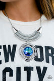 Excalibur Extravagance - Blue ~ Paparazzi Necklace - Glitzygals5dollarbling Paparazzi Boutique 