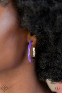 Groovy Glissando - Purple ~ Paparazzi Earrings - Glitzygals5dollarbling Paparazzi Boutique 