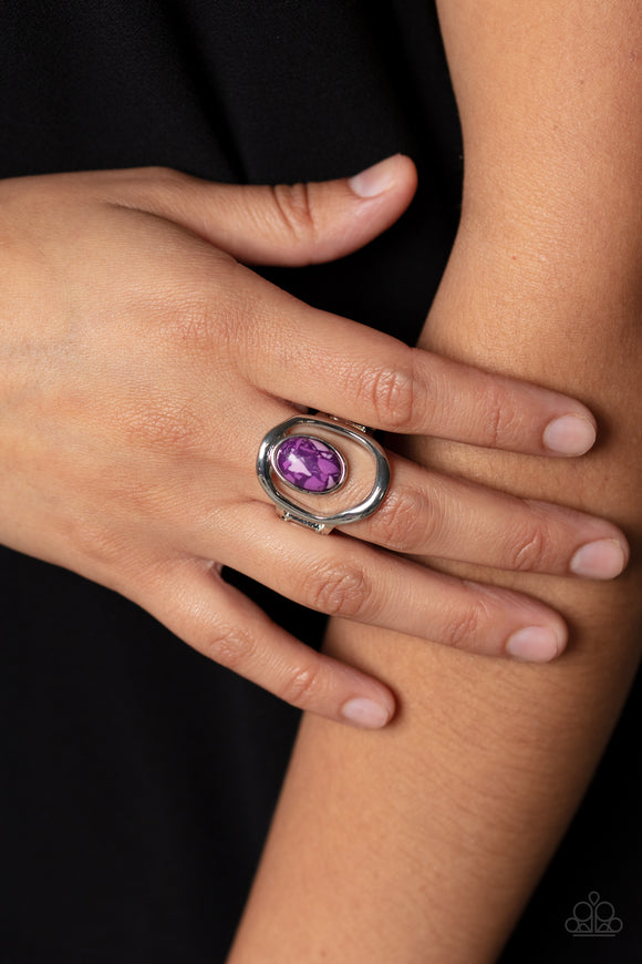 Marble Masterpiece - Purple ~ Paparazzi Ring - Glitzygals5dollarbling Paparazzi Boutique 