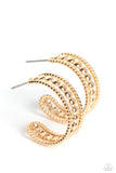 Dotted Darling - Gold ~ Paparazzi Earrings - Glitzygals5dollarbling Paparazzi Boutique 