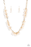 Pearl Parlor - Gold ~ Paparazzi Necklace - Glitzygals5dollarbling Paparazzi Boutique 