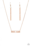 LUNAR or Later - Rose Gold ~ Paparazzi Necklace - Glitzygals5dollarbling Paparazzi Boutique 