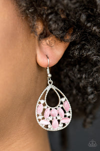 Paparazzi Just DEWING My Thing Pink Earring - Glitzygals5dollarbling Paparazzi Boutique 