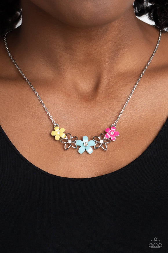 WILDFLOWER About You - Blue ~ Paparazzi Necklace - Glitzygals5dollarbling Paparazzi Boutique 