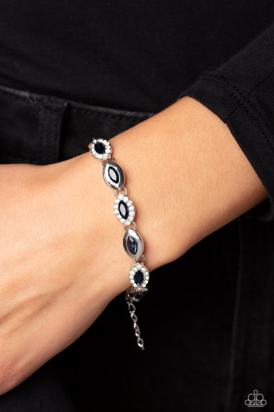 Some Serious Sparkle - Blue ~ Paparazzi Bracelet - Glitzygals5dollarbling Paparazzi Boutique 
