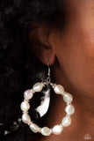 The PEARL Next Door - White ~ Paparazzi Earrings - Glitzygals5dollarbling Paparazzi Boutique 