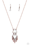 Under the FRINGE - Copper ~ Paparazzi Necklace - Glitzygals5dollarbling Paparazzi Boutique 