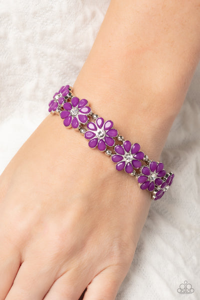 Hawaiian Holiday - Purple ~ Paparazzi Bracelet - Glitzygals5dollarbling Paparazzi Boutique 