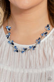 Swimming in Sparkles - Blue ~ Paparazzi Necklace - Glitzygals5dollarbling Paparazzi Boutique 