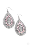 Spirited Socialite - Pink ~ Paparazzi Earrings - Glitzygals5dollarbling Paparazzi Boutique 