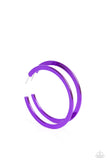 Pop HOOP - Purple ~ Paparazzi Earrings - Glitzygals5dollarbling Paparazzi Boutique 