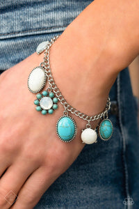 Cowboy Charm - Blue ~ Paparazzi Bracelet - Glitzygals5dollarbling Paparazzi Boutique 