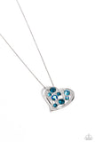 Romantic Recognition - Blue ~ Paparazzi Necklace - Glitzygals5dollarbling Paparazzi Boutique 