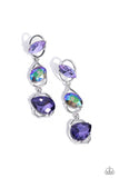 Dimensional Dance - Purple ~ Paparazzi Earrings - Glitzygals5dollarbling Paparazzi Boutique 