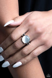 Upper Class Uniform - White ~ Paparazzi Ring - Glitzygals5dollarbling Paparazzi Boutique 