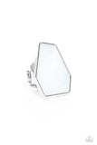 Geotic Glaze - White ~ Paparazzi Ring - Glitzygals5dollarbling Paparazzi Boutique 