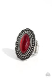 Western Wager - Red ~ Paparazzi Ring - Glitzygals5dollarbling Paparazzi Boutique 