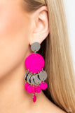 SHELL of the Ball - Pink ~ Paparazzi Earrings - Glitzygals5dollarbling Paparazzi Boutique 