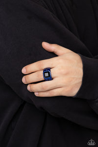 Daily Dominance - Blue ~ Paparazzi Ring - Glitzygals5dollarbling Paparazzi Boutique 