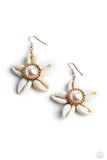 Say SEAS - Gold ~ Paparazzi Earrings - Glitzygals5dollarbling Paparazzi Boutique 