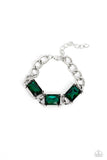 Dazzling Debut - Green ~ Paparazzi Bracelet - Glitzygals5dollarbling Paparazzi Boutique 