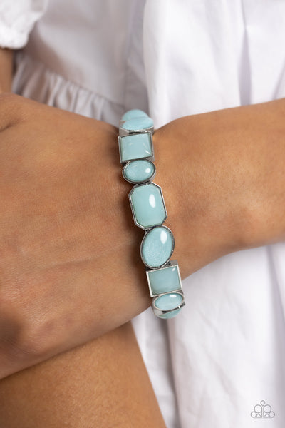 Giving Geometrics - Blue ~ Paparazzi Bracelet - Glitzygals5dollarbling Paparazzi Boutique 