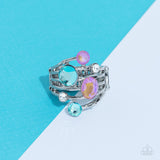 Timeless Trickle - Blue ~ Paparazzi Ring - Glitzygals5dollarbling Paparazzi Boutique 