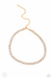 Classy Couture - Gold ~ Paparazzi Necklace Choker - Glitzygals5dollarbling Paparazzi Boutique 