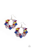 Wreathed in Watercolors - Multi ~ Paparazzi Earrings September 2023 Life of the Party - Glitzygals5dollarbling Paparazzi Boutique 