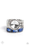 Balanced Bravura - Blue ~ Paparazzi Ring July 2023 Fashion Fix - Glitzygals5dollarbling Paparazzi Boutique 