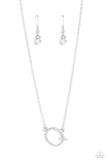 INITIALLY Yours - Q - White ~ Paparazzi Necklace - Glitzygals5dollarbling Paparazzi Boutique 