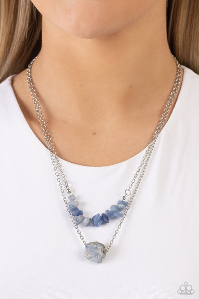 Chiseled Caliber - Blue ~ Paparazzi Necklace - Glitzygals5dollarbling Paparazzi Boutique 