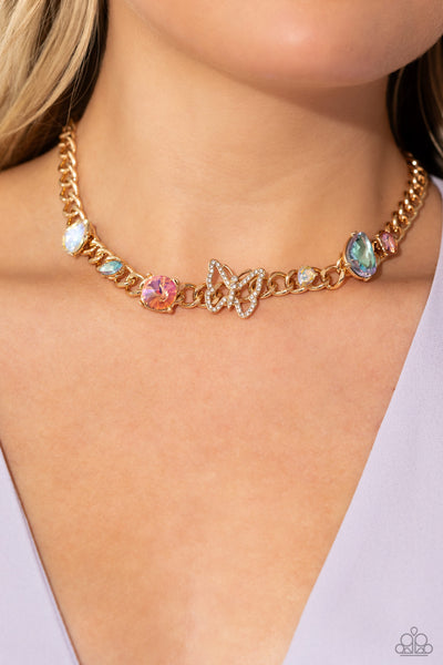 Storybook Succession - Gold ~ Paparazzi Necklace September 2023 Life of the Party - Glitzygals5dollarbling Paparazzi Boutique 