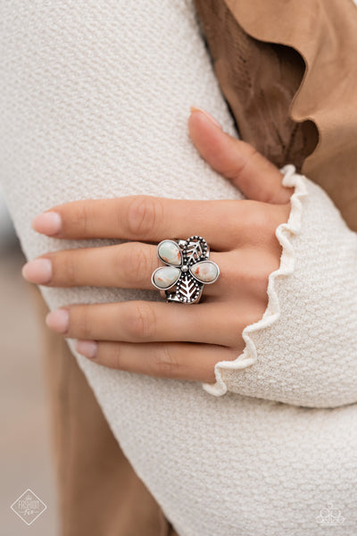 Free-Spirited Formal - Blue ~ Paparazzi Ring July 2023 Fashion Fix - Glitzygals5dollarbling Paparazzi Boutique 