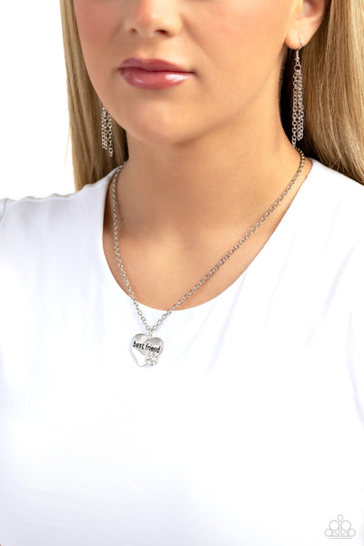 Mans Best Friend - Silver ~ Paparazzi Necklace - Glitzygals5dollarbling Paparazzi Boutique 