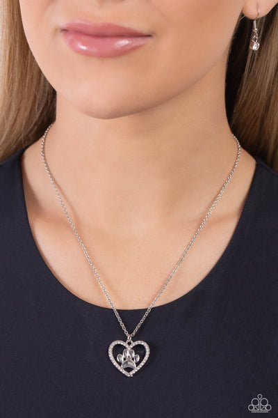 PET in Motion - White ~ Paparazzi Necklace - Glitzygals5dollarbling Paparazzi Boutique 