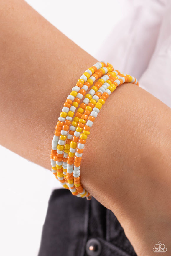 Coiled Candy - Yellow ~ Paparazzi Bracelet - Glitzygals5dollarbling Paparazzi Boutique 