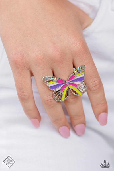 Do the FLIGHT Thing - Multi ~ Paparazzi Ring - Glitzygals5dollarbling Paparazzi Boutique 