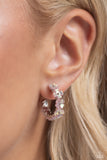 Floral Focus - Pink ~ Paparazzi Earrings - Glitzygals5dollarbling Paparazzi Boutique 