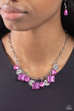 Sophisticated Squared - Purple ~ Paparazzi Necklace - Glitzygals5dollarbling Paparazzi Boutique 