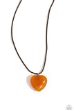 Serene Sweetheart - Orange ~ Paparazzi Necklace - Glitzygals5dollarbling Paparazzi Boutique 