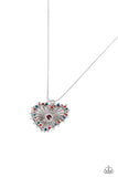 Flirting Ferris Wheel - Red ~ Paparazzi Necklace - Glitzygals5dollarbling Paparazzi Boutique 